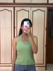 Green Halter Top