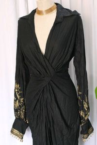 Elegant Black &amp; Gold Dress