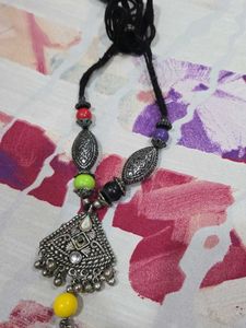 Ethnic Silver Necklace