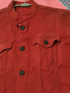 🔥limited Time Deal🔥 Red Denim Jacket.