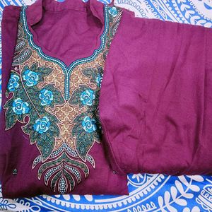 Dark Rani Embroidered Salwar Kameez
