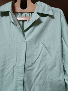 MINT GREEN SHIRT DRESS