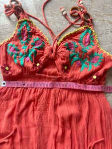 CORAL BEACH DRESS ✨