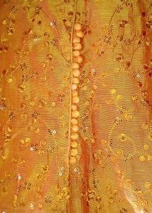 New Mustard Chinkari Kurti