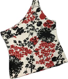 Floral Print One-Shoulder Tank