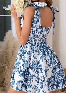 Blue &amp; White Mini Dress