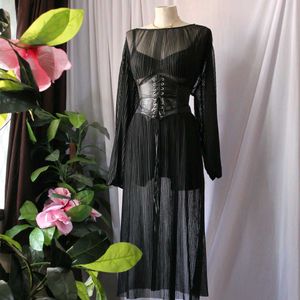 Zara Sheer Black Dress Without Belt