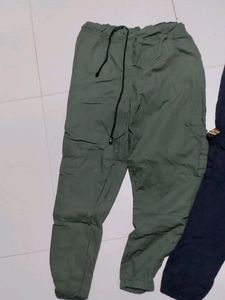 Green And Blue Cargo Pants