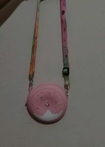 Cute Pink Rocket Sling Bag