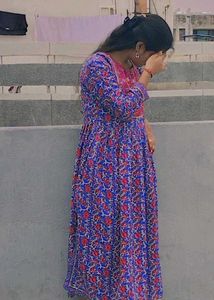 Floral Print Ethnic Kurta Dress