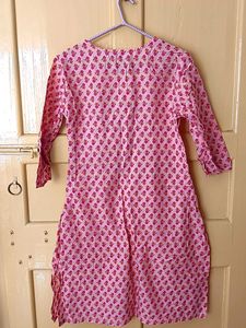 Peach And Orange Kurti