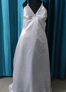 White Sexy Long GOWN( 28,30,32,34,36,38,40)