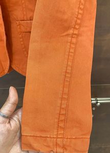 Vintage Orange Denim Jacket