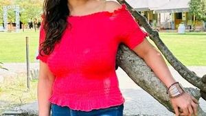 Smocked Orange Top
