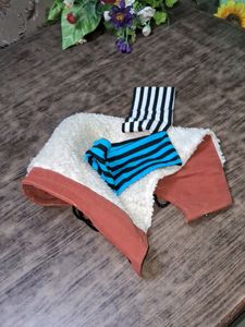 Unique Orange &amp; Striped Beanie