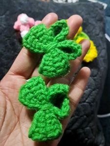 Crochet Flower Hair Clips