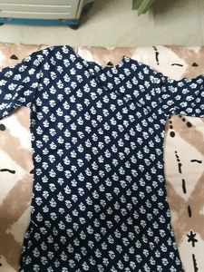 Printed Kurta Set ( Blue)