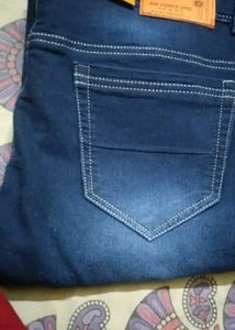 Dark Blue Denim Jeans
