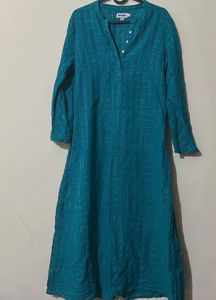 Fabindia Nagari Lattice Print Kurta