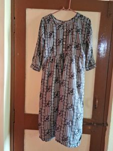 Staright Bandhni Patern Maternity Kurti