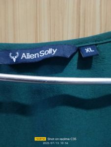 Allen Solly Shirt Dark Green Colour