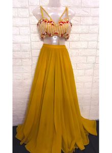 Mustard Designer Lehengacholi