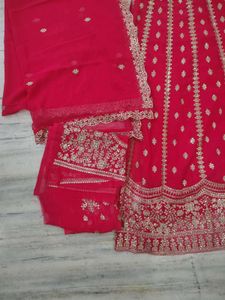 Stunning Pink Embellished Lehenga Choli