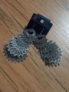 Heavy Oxidised Ear Rings
