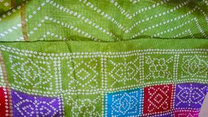 MULTICOLOR BANDHANI SAREE + FREE GIFT!