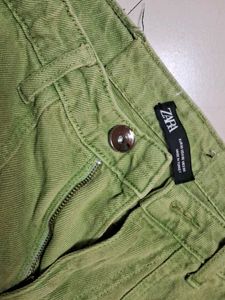 Acid Wash Green Cargo Pants