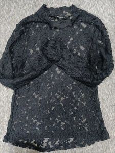 Elegant Black Lace Top