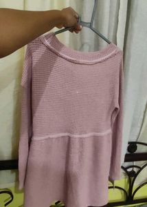 Mauve Waffle Knit Top