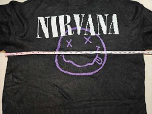 H&amp;M Y2K oversized Nirvana Graphic Sweater