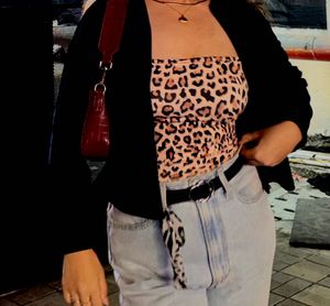 Leopard Print Tube Top