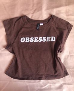 H&M Brown Graphic Tee
