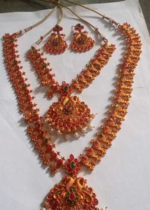 Gold Plated Temple Jewelry Set