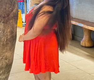 Red Strapless Mini Dress