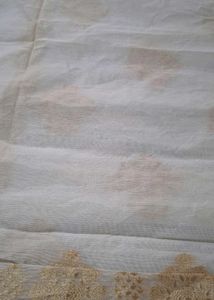 Chander banarasi white Kurta material