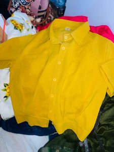 Combo Of Yellow , Shirt, Jewellery Neck Piece