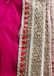 Hot Pink Embellished Indian Blouse