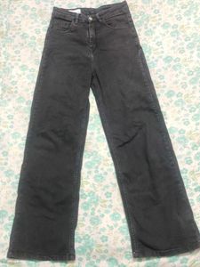 Wide Leg Black Jeans