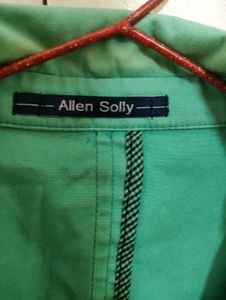Stylish Mint Green Allen Solly Blazer For Men