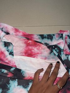 Tie-Dye T-shirt Crop Top