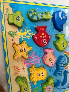 Peg Puzzle With Magnetic Rod