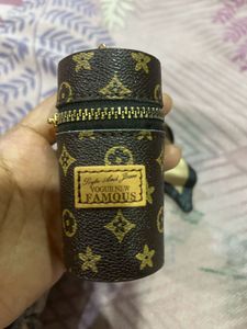 1 Leather Keychain Pouch- For Money/ Lipstick 💄