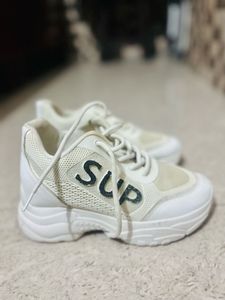 White 'SUP' Sneakers