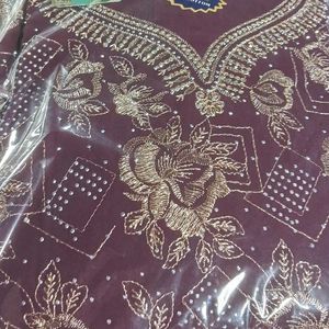 Embroidered Unstitched Suit