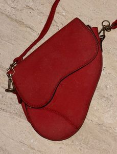 Cherry Red Dior Saddle Bag (Dupe)