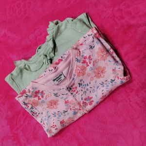 Set Of 2 Romper For Baby Girls