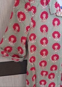 Floral Print Button-Down Shirt